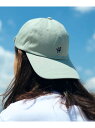 SHIPS MEN 【WEB限定】SHIPS: ワンポイント ロゴ エンブロイダリー オーバーフィット キャップ シップス 帽子 キャップ グリーン ネイビー ピンク ベージュ グレー ブラック ホワイト