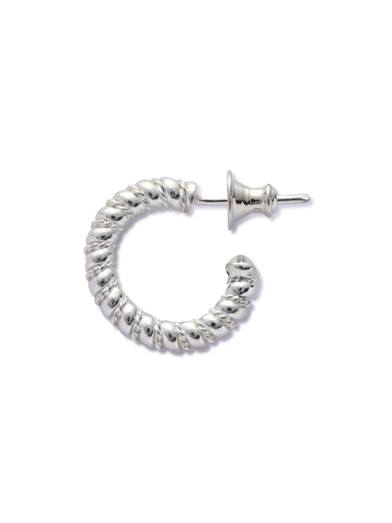 Schott meian/CA/STERLING SILVER ROPE SPIRAL PIERCE/[vXpCsAX Vbg t@bVG ̑̃t@bVG Vo[yz