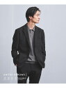 UNITED ARROWS ドビー シングル 2ボタン テーラードジャケット UA COZY -ストレッチ・撥水・ウォッシャブル・防しわ- ユナイテッドアローズ...
