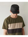 【SALE／20%OFF】ikka URBAN NATURE LIFE コットンリップワークキャップ イッカ 帽子 その他の帽子 ブラック グリーン ネイビー ベージュ【RBA_E】 1