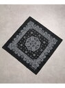 【SALE/20%OFF】realize select 【Gl】【MADE IN JAPAN】コットンバンダナ レアリゼ ファッション雑貨 スカーフ・バンダナ ホワイト ブラック【RBA_E】