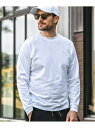 1PIU1UGUALE3 RELAX 1PIU1UGUALE3 RELAX/ダブルロゴラインロングTシャツ シフォン トップス カットソー・Tシャツ ブラック ホワイト カーキグリーン【送料無料】