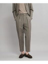【SALE/50%OFF】UNITED ARROWS <SOVEREIGN>グレンプレイド センタークリース 1プリーツパンツ RELAX MODEL ユナイテ...