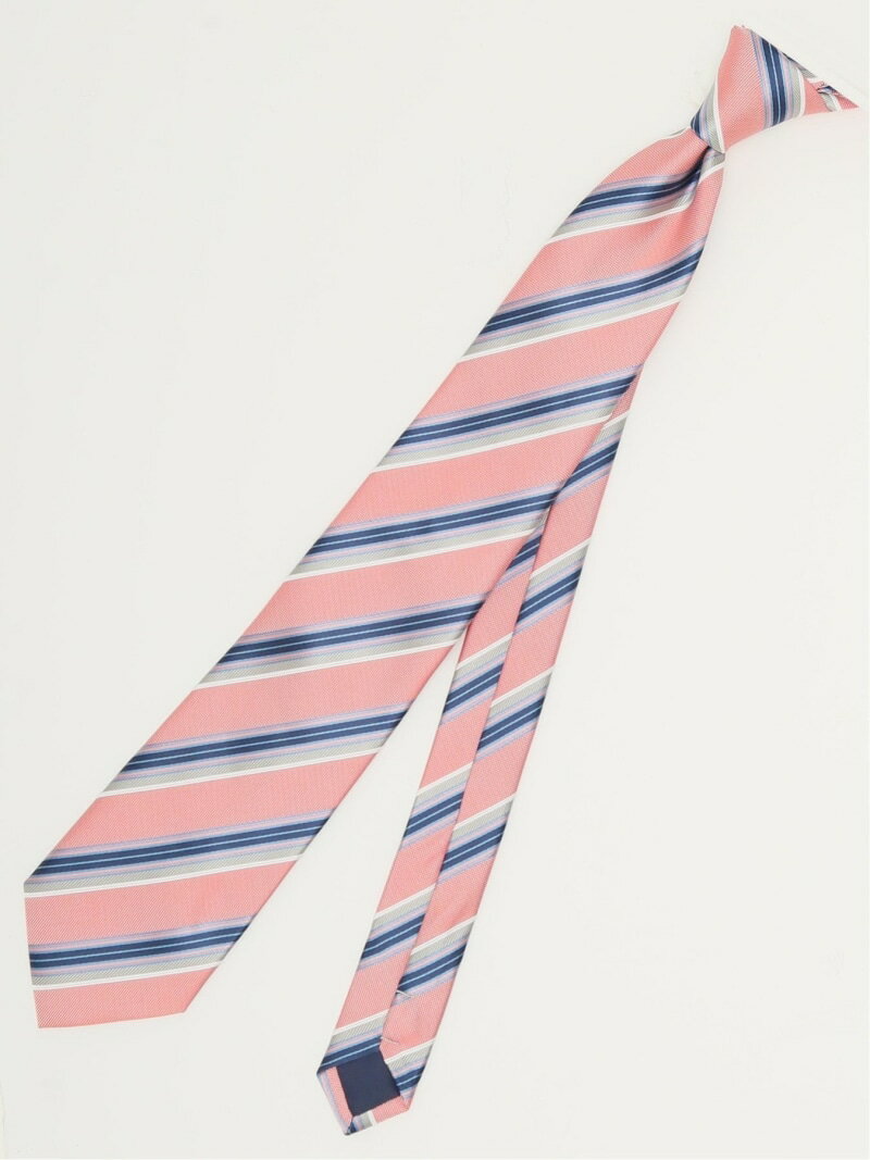 【SALE/10%OFF】m.f.editorial エコウォッシャブル ストライプ柄 レギュラータイ 8.0cm幅 タカキュー スーツ・フォーマル ネクタイ・蝶ネクタイ ピンク【RBA_E】