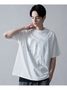 WEGO MEN'S シルバープリントT(SS) ウィゴー トップス カットソー・Tシャツ ブラック ホワイト