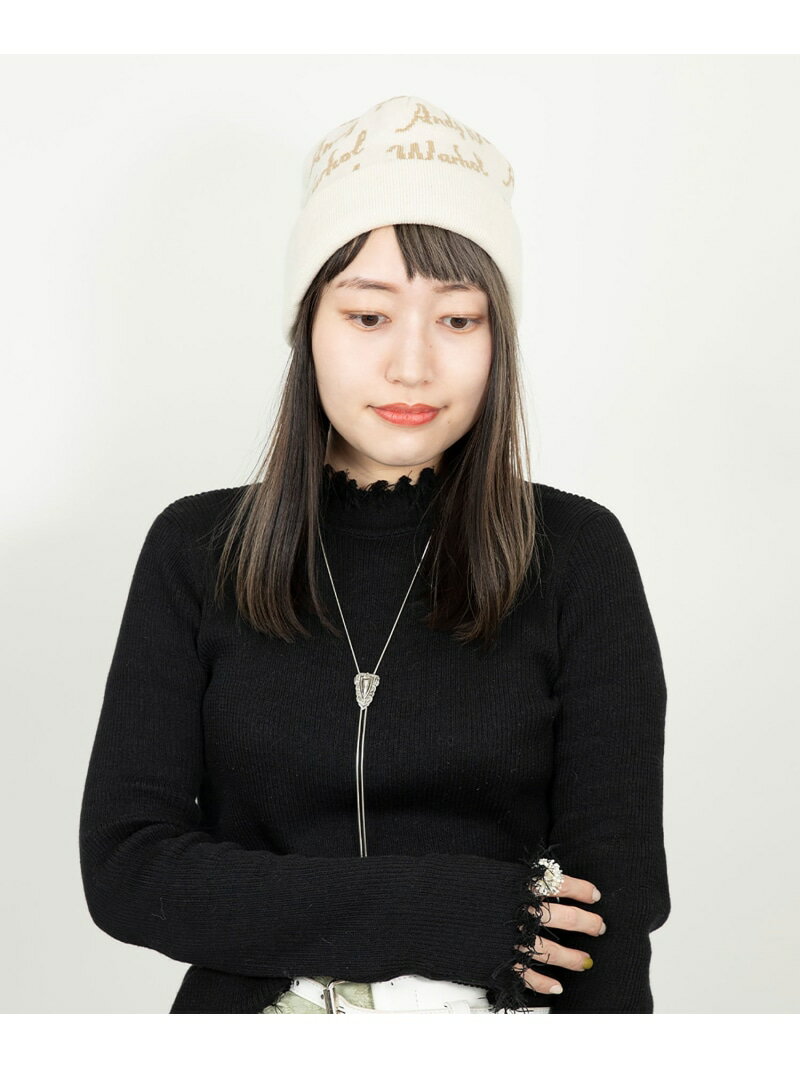 CA4LA LOGO JACQUARD KNITCAP カシラ 帽子 ニット帽・ビーニー ブラック ベージュ グレー【送料無料】 2