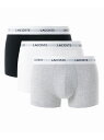 LACOSTE エッセンシャルトランクボクサーショーツグラデーション3色セット / ボクサーパンツ ラコステ インナー・ルームウェア ボクサーパンツ・トランクス ブルー グリーン ホワイト イエロー【送料無料】
