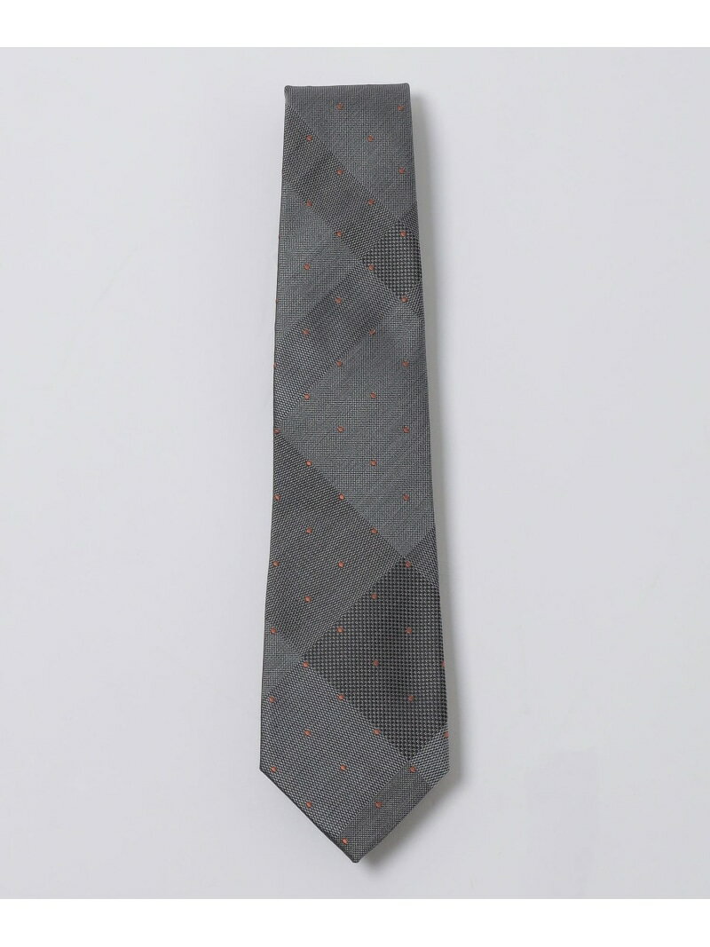 BLACK LABEL CRESTBRIDGE シャドークレストブリッジチェックカラードットタイ ブルーレーベル / ブラックレーベル・クレストブリッジ スーツ・フォーマル ネクタイ・蝶ネクタイ パープル ネイビー レッド グレー ベージュ【送料無料】