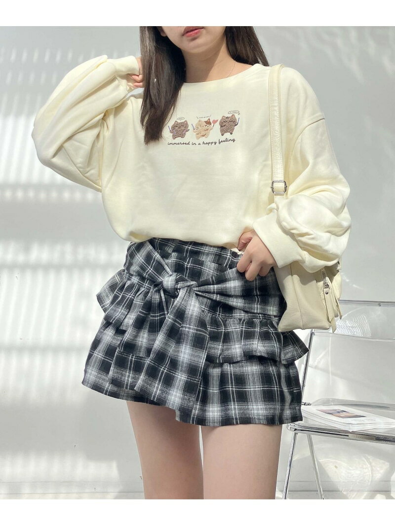 AS KNOW AS plus ☆3匹ぽこアニマルプルオーバー アズノゥアズプラス トップス スウェット・トレーナー【先行予約】*【送料無料】