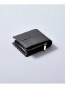 tk.TAKEO KIKUCHI イントレ二つ折り財布 ティーケータケオキクチ 財布・ポーチ・ケース 財布 ブラック【送料無料】