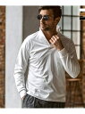 1PIU1UGUALE3 RELAX 1PIU1UGUALE3 RELAX/シルクブレンドイタリアンカラーロングTシャツ シフォン トップス カットソー・Tシャツ ブラック ブラウン ホワイト【送料無料】