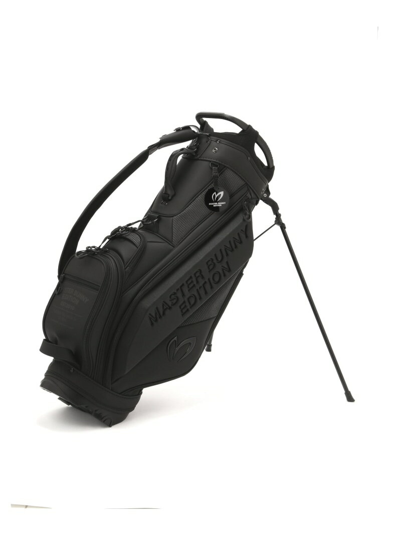 MASTER BUNNY EDITION エンボススタンド式キャディバック (46インチ対応) (UNISEX) マスターバニーエディション スポーツ・アウトドア用品 ゴルフグッズ ホワイト ブラック【送料無料】