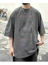 Confirm Confirm ヴィンテージライク レトロプリント アソートロックTシャツ シフォン トップス カットソー・Tシャツ ブラック ブラウン【送料無料】