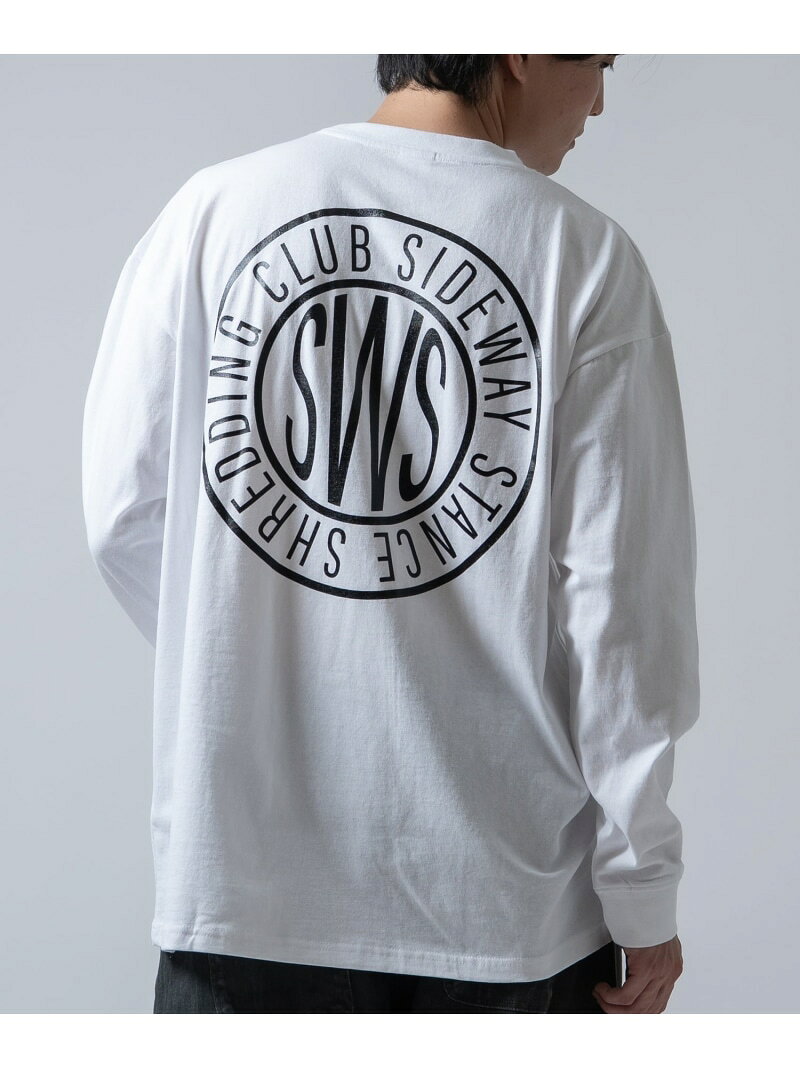 【SALE／30%OFF】SIDEWAY STANCE SIDEWAY STANCE サイドウェイスタンス オリジナルプリント サークルロゴ 長袖Tシャツ インプローブス トップス カットソー・Tシャツ ホワイト カーキグリーン ブラック【RBA_E】