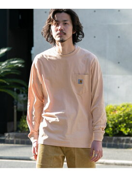 Sonny Label carharttLONG-SLEEVEPOCKETT-SHIRTS サニーレーベル カットソー Tシャツ ホワイト ブラック【送料無料】