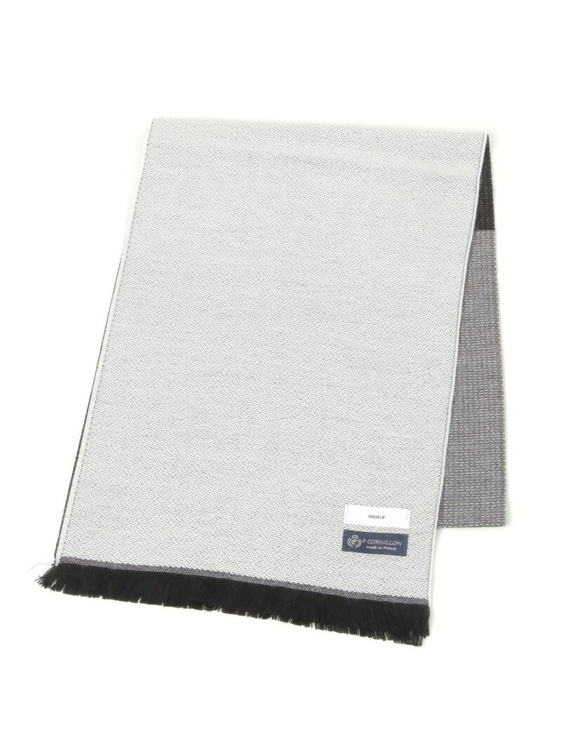 daily CLIP 【daily CLIP】トリカラーダブルブレンドマフラー スタディオクリップ ファッション雑貨 マ..