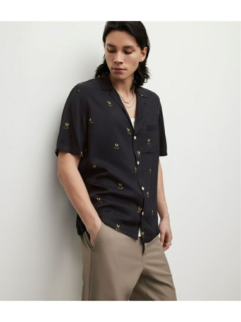 【SALE／40%OFF】ALLSAINTS (M)EMOTIVE SS SHIRT オールセインツ トップス シャツ・ブラウス ブラック【RBA_E】【送料無料】