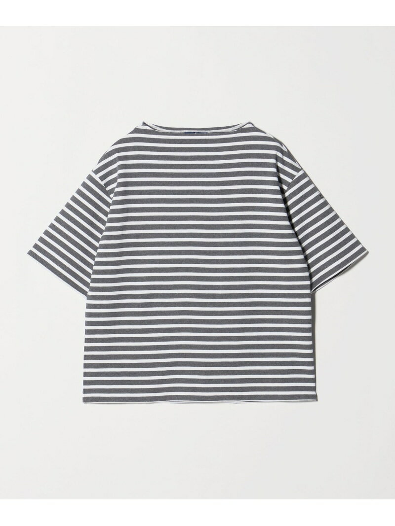 UNITED ARROWS ＜SAINT JAMES＞BORDER OUESSANT LOOSE/ボーダー ルーズ ドロップ Tシャツ ユナイテッドアローズ トップス カットソー・Tシャツ ホワイト グレー【送料無料】