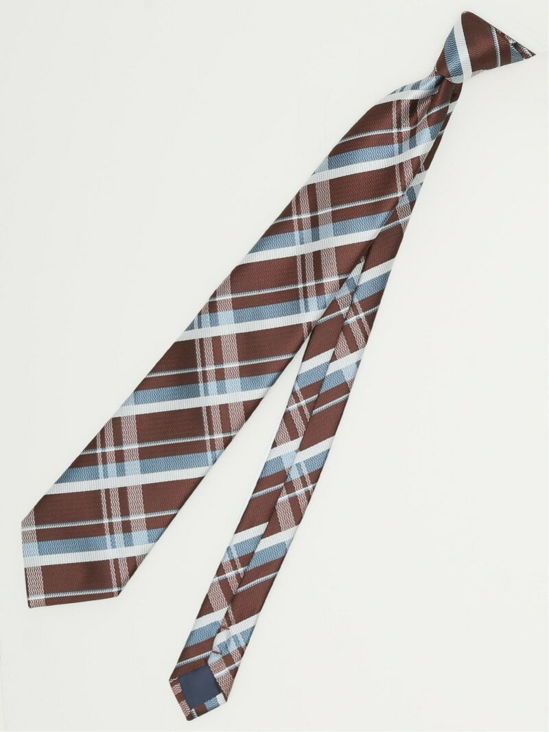 【SALE/10%OFF】m.f.editorial エコウォッシャブル チェック柄 レギュラータイ 8.0cm幅 タカキュー スーツ・フォーマル ネクタイ・蝶ネクタイ【RBA_E】