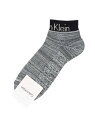 Calvin Klein Calvin Klein ロゴデザインCK 足底メッシュ ショート丈 カジュアル ソックス ナイガイ 靴下・レッグウェア 靴下 ネイビー