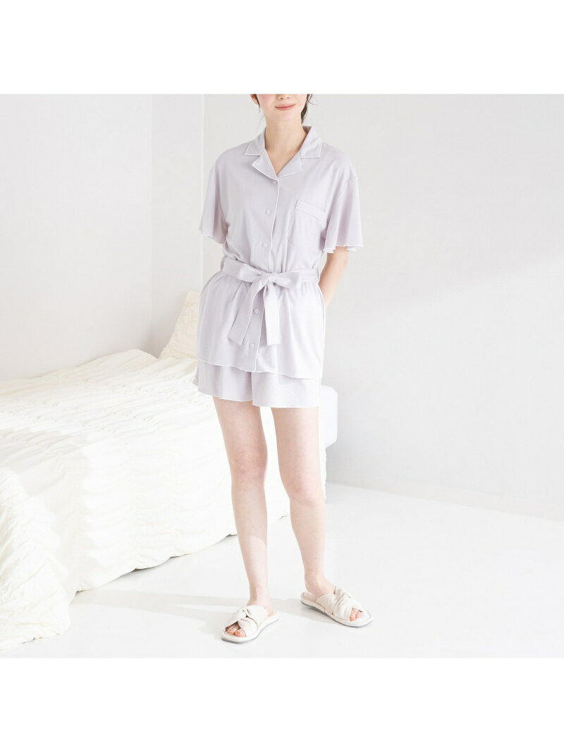 【SALE／20%OFF】Francfranc 接触冷感 レーヨン混 半袖短パンパジャマ フランフラン インナー・ルームウェア その他のインナー・ルームウェア ブラウン【RBA_E】【送料無料】のサムネイル