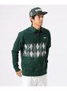 BEAMS GOLF ORANGE LABEL ORANGE LABEL / アーガイル柄 ロングスリーブ ニットポロシャツ ビームス ゴルフ トップス ニット...