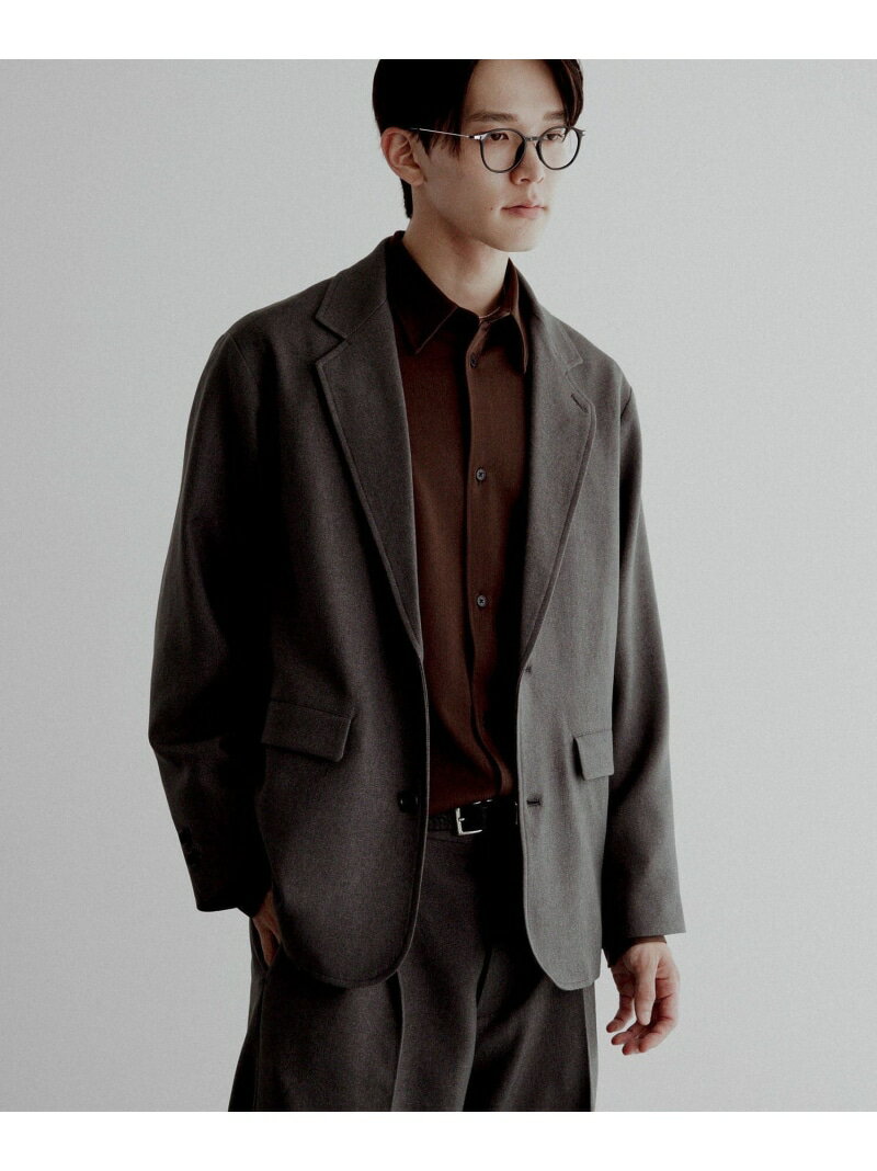 CRAFT STANDARD BOUTIQUE ウールライクポリツイルジャケット クラフトスタンダードブティック ジャケット・アウター テーラードジャケット・ブレザー ブラック ベージュ ブラウン グレー【送料無料】