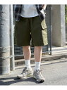 【SALE/24%OFF】WEGO MEN'S イージーバギーカーゴショーツ ウィゴー パンツ キュロット ブラック カーキグリーン【RBA_E】