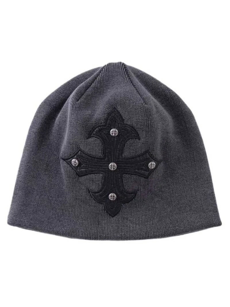 SUPPLIER 【SUPPLIER】Studs Cross Leather Patch Baenie ネバーマインドザエックスユー／チカシツプラ..