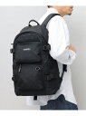 KANGOL ポリエステル 2ポケット ラウンドリュック / バックパック エー.エム.エス. バッグ リュック・バックパック ブラック【送料無料】