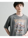 【SALE/50%OFF】Rocky Monroe ピグメントライクグラフィックプリント半袖Tシャツ ロッキーモンロー トップス カットソー・Tシャツ【RBA_...