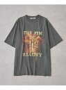 COLONY 2139 【AW先行予約】ヴィンテージバンドTEE コロニー トゥーワンスリーナイン トップス カットソー・Tシャツ グレー ブラック【先行予約】*