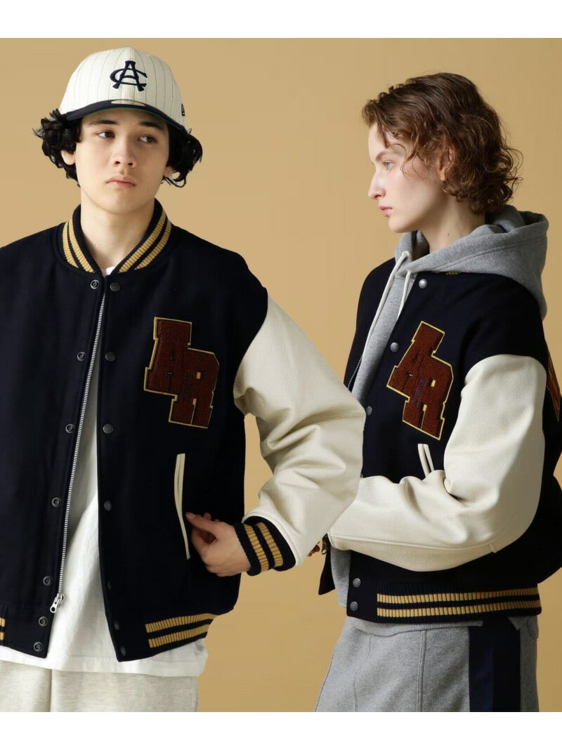 AVIREX 《WEB DEPOT限定》SKOOKUM VARSITY JACKET/スクーカム ヴァーシティ アヴィレックス ジャケット アウター ブルゾン ジャンパー ネイビー ブラック ブラウン【送料無料】