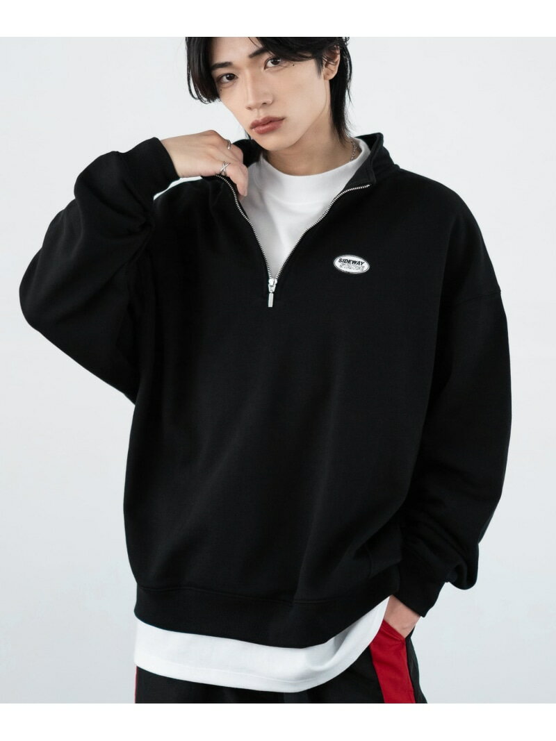 【SALE／28%OFF】SIDEWAY STANCE SIDEWAY STANCE サイドウェイスタンス オーバルロゴ ハーフジップ ト..