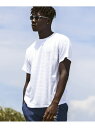 1PIU1UGUALE3 RELAX 1PIU1UGUALE3 RELAX ブロックパイル半袖Tシャツ シフォン トップス シャツ・ブラウス ホワイト ネイビー ブラック【送料無料】