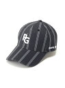 【SALE/40%OFF】PEARLY GATES シャツストライプ柄キャップ (UNISEX) パーリーゲイツ 帽子 その他の帽子 ブルー ネイビー【RBA_...