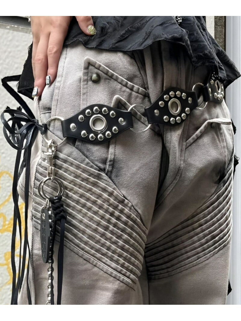 XU 【XU DOG】studs western belt ネバーマインドザエックスユー／チカシツプラス ファッション雑貨 ベ..