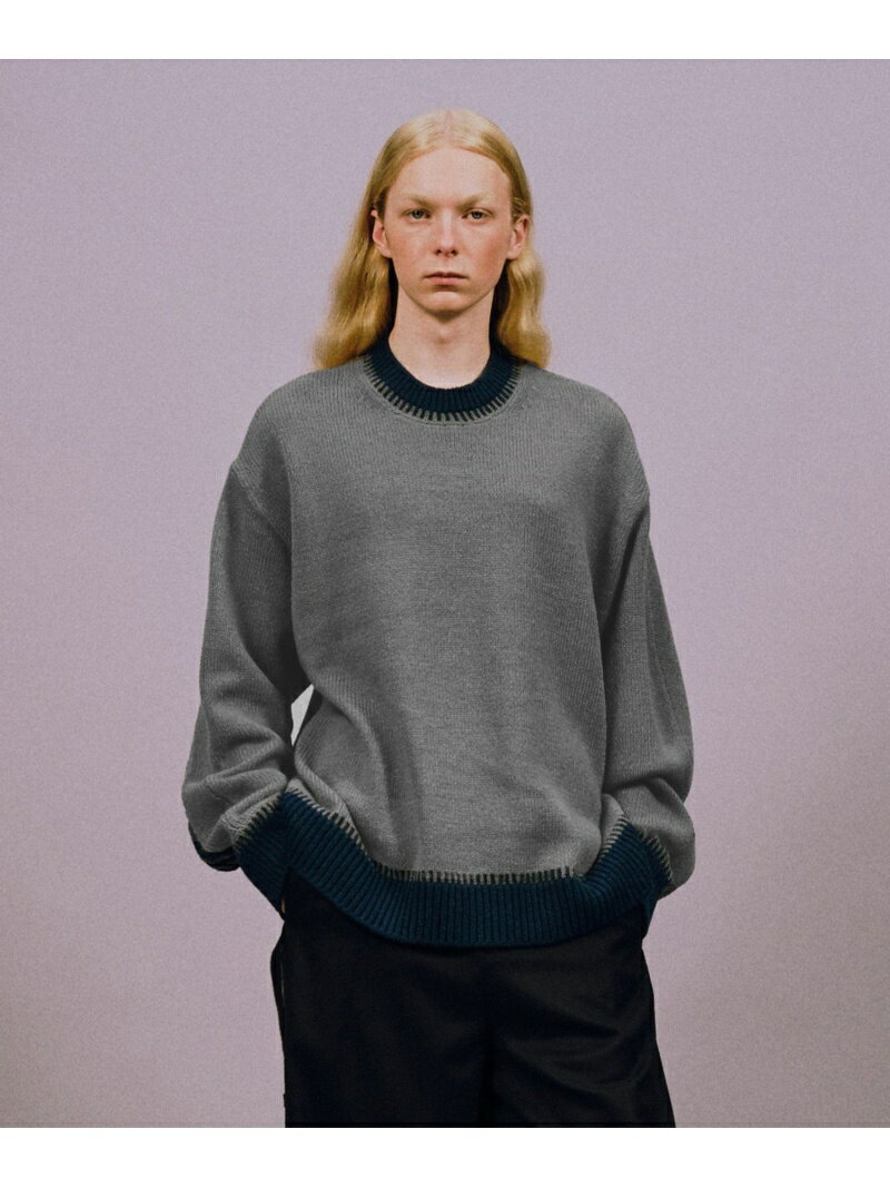 【SALE／60%OFF】JOSEPH STUDIO MEN 【洗える】サイケデリックケーブル ニット ジョゼフ オム トップス ニット グレー【RBA_E】【送料無料】