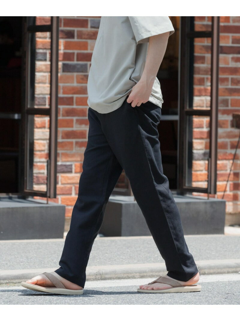 【SALE／60%OFF】URBAN RESEARCH ITEMS コットン*リネン RELAX トラウザー アーバンリサーチアイテムズ パンツ その他のパンツ グレー ホワイト レッド ブラック【RBA_E】