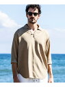 1PIU1UGUALE3 RELAX 1PIU1UGUALE3 RELAX テックリーノカプリシャツ シフォン トップス シャツ・ブラウス ブルー ブラック グレー【送料無料】