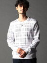 NICOLE CLUB FOR MEN 転換裏ボーダーニット ニコル トップス ニット ホワイト ブラック【先行予約】*【送料無料】