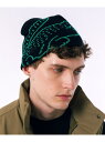 【SALE/40%OFF】LACOSTE ワニロゴジャカードショートビーニー ラコステ 帽子 ニット帽・ビーニー ブラック ホワイト【RBA_E】【送料無料】