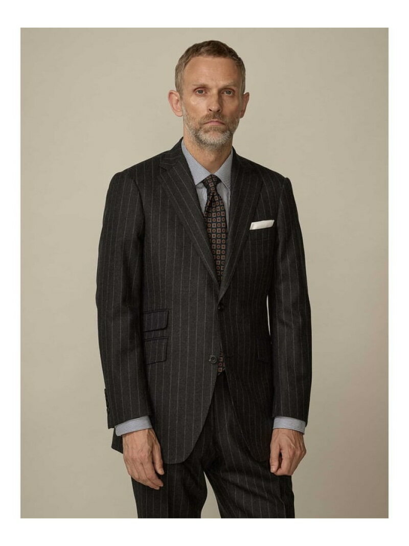 【SALE/30%OFF】Aquascutum MEN 【UK Traditional】Gray Chalk Stripe Suit アクアスキュータム スーツ...