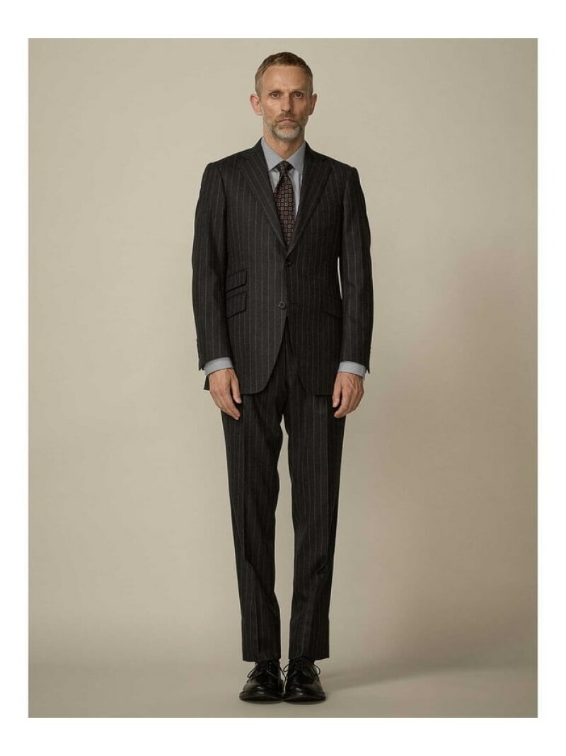 【SALE／30%OFF】Aquascutum MEN 【UK Traditional】Gray Chalk Stripe Suit アクアスキュータム スーツ・フォーマル セットアップスーツ グレー【RBA_E】【送料無料】