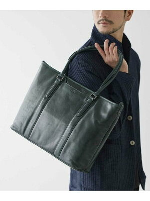 UNION STATION 【SEEKER/シーカー*UNIONSTATION別注】撥水加工牛革トートバッグ メンズ ビギ バッグ その他のバッグ グリーン ネイビー ブラウン ブラック【送料無料】