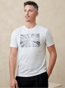 BANANA REPUBLIC FACTORY STORE (M)BANANA REPUBLIC FACTORY STORE　　エコ グラフィックTシャツ バナナ・リパブリック ファクトリーストアー トップス カットソー・Tシャツ グレー【送料無料】