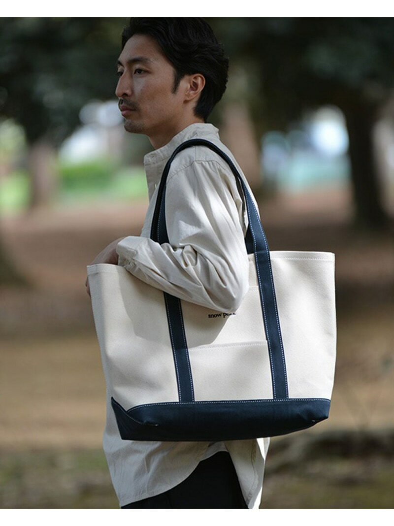 Snow Peak (U)NOASOBI Canvas Tote Bag M One Navy / オンラインストア限定 スノーピーク バッグ トートバッグ ネイビー