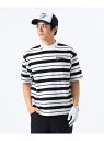 BEAMS GOLF ORANGE LABEL ORANGE LABEL / マルチボーダー モックネックシャツ ビームス ゴルフ トップス スウェット・トレー...
