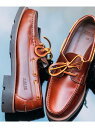 AIGLE 【EC限定】フルグレインレザー トランスミッション レザーデッキシューズ エーグル シューズ・靴 モカシン・デッキシューズ ブラック ブラウン【送料...
