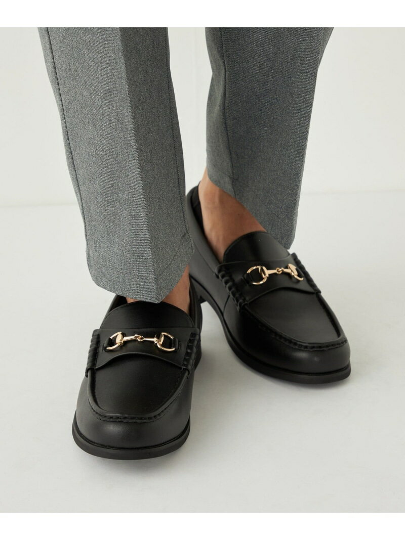 SHIPS Colors SHIPS Colors:RECLE(R) ビット ローファー◇ シップス シューズ・靴 ローファー ブラック【送料無料】